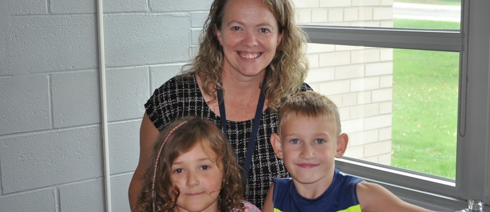 Our new principal, Mrs. Sylvestri&#39;s and our first day of school! 