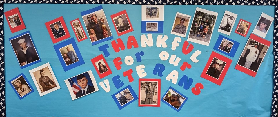 Veteran bulletin board on display at WAO