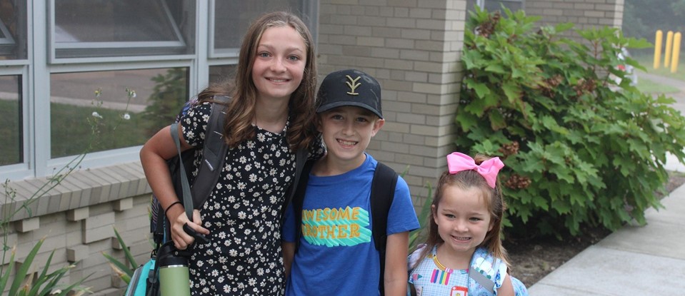 W.A.O. Students on the first day of school